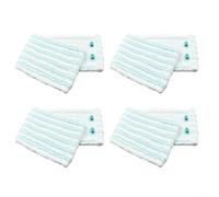 Lot de 4 serpillères en microfibre compatibles avec Leifheit - Épaisses et réutilisables - Pour le nettoyage des sols durs - Lavable en machine - 47 x 16 cm