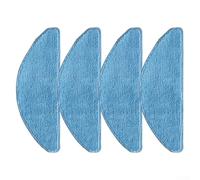 Lot de 4 serpillères en microfibre pour aspirateur robot MEDION X41 SW/X41 SW+, lot de 4 tampons de nettoyage de rechange, balai de sol lavable 3 en 1