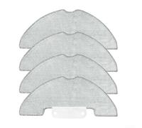 Lot de 4 serpillères en microfibre pour aspirateur Vexilar W7, W9, W11, W15 et Cleanova pour aspirateur robot W7, W11, W15, lavables et réutilisables