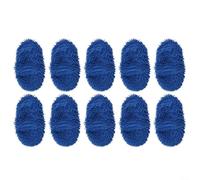 Lot de 4 serpillères lavables en microfibre compatibles avec Swiffer Sweeper - Recharges sèches et humides pour sols durs - Épilation des poils d'animaux - Bleu - Lot de 4 (10 pièces)