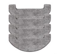 Lot de 4 serpillères lavables en microfibre pour aspirateur robot Midea VCR S6 Plus, chiffons réutilisables pour sols durs, y compris le bois, le carrelage et le stratifié