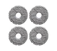 Lot de 4 serpillères lavables pour robot ECOVACS pour robot Debot | Microfibre à haute absorption, piège la poussière fine, convient pour Bork V830, Deebot X1, T10, lavable en machine