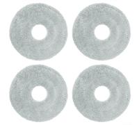 Lot de 4 serpillères lavables réutilisables en bois dur pour sols carrelés | Haute absorption, retient la poussière et la saleté, s'adapte parfaitement au Xiaomi B116, lavable en machine