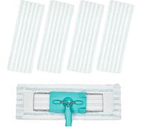 Lot de 4 serpillères Leifheit Profi XL Micro Duo/Profi XL Cotton Plus - Housse de rechange - Élimine rapidement les taches