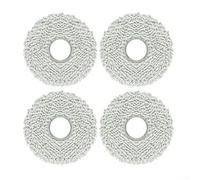 Lot de 4 serpillères pour Karcher RCV 5 Plus, balayage et serpillère/robot de rechange, pièces pour un nettoyage efficace, gris