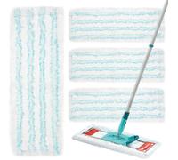 Lot de 4 serpillères pour Leifheit Profi XL Micro Duo / Profi XL Cotton Plus, chiffons de nettoyage en microfibre