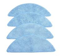 Lot de 4 serpillères réutilisables compatibles avec Conga Max Pet For X-treme Ultimate For Vital Robot Vacuum Tampons de nettoyage en microfibre haute absorption 275 x 95 mm