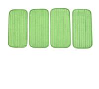 Lot de 4 serpillères réutilisables de 30,5 cm pour balai Swiffer pour balai à jet humide et 10 serpillères en microfibre de 30,5 cm pour un nettoyage efficace sur les sols en bois, carrelage