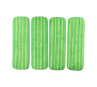 Lot de 4 serpillères réutilisables en microfibre pour Swiffer PowerMop - Respectueux de l'environnement - Pour un entretien supérieur du sol (vert)