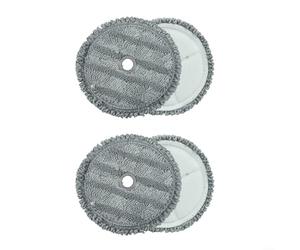 Lot de 4 serpillères réutilisables et lavables en microfibre compatibles avec Bosch Unlimited 7 modèles d'aspirateur ProHygienic BCS71HYG1 à BCS71HYG4