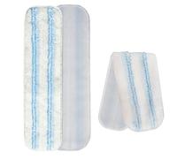 Lot de 4 Serpillières de Rechange Compatibles Vileda H2PrO | Microfibre, Balai Plat, Lavables en Machine, Réutilisables, 40,5 x 11 cm