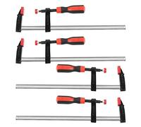 Lot de 4 serre-joints de 300 mm - Serre-joints F - Barre de travail du bois - Pinces pour le travail du bois - Pour bricolage Carpentry Woodwork - 50 x 300 mm