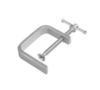 Lot de 4 serre-joints en C 50 à 100 mm, for le travail du bois, acier allié, serrage plat et lisse Pour Travail Du Bois(Silver-0-50mm)