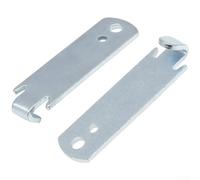 Lot de 4 serre-joints en T en fil d'acier pour clôture et enroulement de corde pour l'élevage forestier, l'agriculture, plaqué zinc, durable, léger, portable, outil à main pour une installation