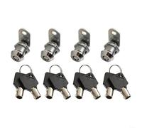 Lot de 4 serrures à came de porte de compartiment de camping-car, serrures à came tubulaire pour sécurité de remorque