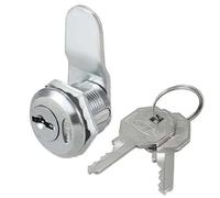 Lot de 4 serrures à came décalées en alliage zinc chromé, cylindre 5/8", avec lés différentes Pour Une Utilisation Au Bureau