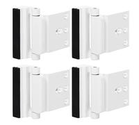 Lot de 4 serrures de porte de sécurité à domicile, serrures de renforcement de porte, boulons de porte de sécurité haute résistance, serrure de cadre pour loquet de porte battante vers l'intérieur (WT