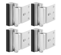 Lot de 4 serrures de porte de sécurité pour maison, serrures de renforcement de porte, boulons de porte de sécurité haute résistance, serrure de cadre pour loquet de porte battante vers l'intérieur