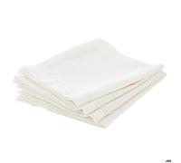 Lot de 4 serviettes de table ""Jane"" blanc 40x40cm - Atmosphera Créateur d'intérieur