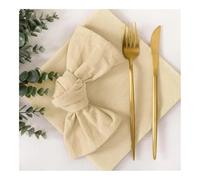 Lot de 4 serviettes de table lavables 100 % coton pour dîner, mariage et fête Motif Noël Rouge 40 x 40 cm