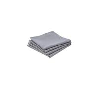 Lot De 4 Serviettes En Coton Gris 40x40cm