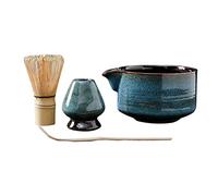 Lot de 4 sets à matcha traditionnels - Cadeau idéal pour les amateurs de thé - Bleu