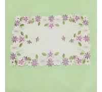 Lot de 4 sets de table brodés en dentelle, 28 x 43 cm, style européen, pastorale, broderie, napperon creux pour vase, style A