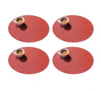 Lot de 4 sets de table de salle à manger résistants à la chaleur 45,7 x 30,5 cm pour cuisines et restaurants, fabriqués en vinyle PVC mélangé pour protéger les tables de la chaleur, des rayures et des