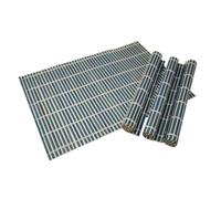 Lot de 4 Sets de Table en Bambou Enroulables - Faciles à Nettoyer et Résistants - Couleur Aléatoire