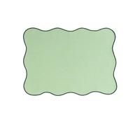 Lot de 4 sets de table festonnés ondulés en PVC de style nordique bohème - Imperméables, résistants à l'huile et à la chaleur - Décoration de table pour maison, restaurant, fête de mariage (#10,33 x
