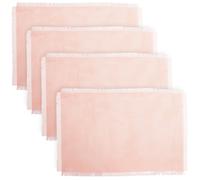 Lot de 4 sets de table FRANGE Rose