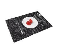 Lot de 4 sets de table imprimés scientifiques et chimie abstraits 30,5 x 45,7 cm Convient pour les restaurants et les fêtes