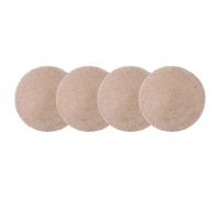 Lot de 4 sets de table ronds en PVC résistants à la chaleur et faciles à nettoyer pour table de salle à manger, maison, restaurant et café