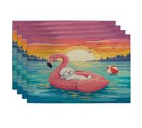 Lot de 4 sets de table saisonniers pour la maison, les fêtes d'animaux domestiques, les fêtes de fin d'année, les fêtes d'animaux domestiques, les fêtes de fin d'année, les fêtes de fin d'année, la