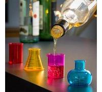 Lot de 4 shooters béchers 4 verres shot pot chimie G