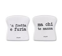 Lot de 4 soucoupes à pain en porcelaine, S.P.Q.eRe