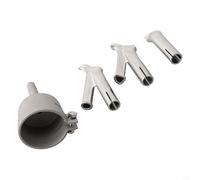 Lot de 4 soudeurs à air chaud pour vinyle pour soudage - Vitesse 5 mm - Buse de 5 mm - Buse de 5 mm - Buse triangulaire en plastique PVC - Avec buse ronde pour standard (35 mm)
