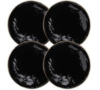 Lot de 4 Sous-Assiette Ø35cm en Manguier Naturel et Noir - AZURA - ALTOBUY Noir G