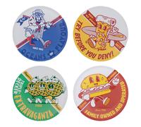 Lot de 4 Sous-Verres Stranger Things Scoops Ahoy en Métal