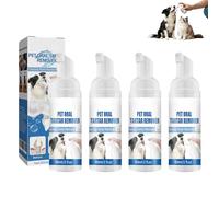 Lot de 4 sprays dentaires pour chiens - 60 ml - Spray de soins dentaires pour chiens - Éliminateur de tartre - Soin dentaire pour chien - Nettoyage dentaire pour chien - Spray dentaire pour tartre