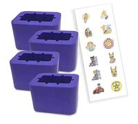 Lot de 4 stabilisateurs pour réceptacles de ceinture de sécurité - Arrêtez la pêche pour les boucles enterrées - Receptacle pour une boucle sans tracas