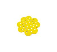 Lot de 4 stations d'arrosage flottantes de 16,3 cm pour tasses pour arroseur de jardin et stations d'eau pour décoration de jardin extérieur Pollinisateurs JFb751 (jaune, 17 cm)