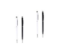 Lot de 4 Stylets capacitifs de Haute précision for tablettes et appareils, Pointe Ultra-Fine for Une écriture et Un Dessin fluides, compatibles avec Tous Les appareils, Noir et Blanc