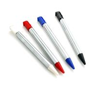 Lot de 4 stylets télescopiques de rechange pour console Nintendo 3DS Rouge/bleu/noir/blanc