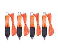Lot de 4 stylos à bille à large prise en main pour l'arthrite, les grosses graisses corporelles, stylos à encre noire avec cordon lesté pour les personnes âgées, la maladie de Parkinson et