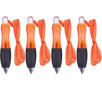 Lot De 4 Stylos À Bille À Large Prise En Main Pour L'arthrite, Les Grosses Graisses Corporelles, Stylos À Encre Noire Avec Cordon Lesté Pour Les Personnes Âgées, La Maladie De Parkinson Et