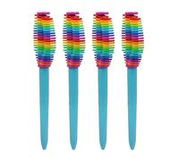 Lot de 4 stylos à bille de décompression Twist Action - Cadeau amusant pour étudiant - Récompense