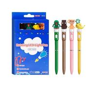 Lot de 4 stylos à bille de luxe de 0,7 mm à écriture lisse pour l'école, usage quotidien