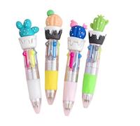Lot de 4 stylos à bille multicolores 4 couleurs en 1 - Stylos rétractables multicolores pour journal intime, code couleur - Stylo à bille rétractable