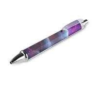 Lot de 4 stylos à bille rétractables avec drapeau de la carte du Pérou - 0,5 mm - Écriture fine et lisse - Pour la maison et le bureau - Noir